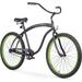 Pre-Owned Firmstrong Bruiser Single Speed Beach Cruiser Bicycle 19 - MATTE BLACK/GREEN (Fair)