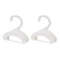 Handbag Hook Coat Rack Hooks over Door Clothes Hanger Silk Scarf White 2 Pcs