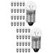 100 Pcs Mini Flashlight Incandescent Lamp Simple Designs Battery Boxes Bulb E10 Bulbs Miniature LED Aluminum