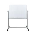 Luxor - Whiteboard - floor-standing - 1219 x 609 mm - painted steel - magnetic - plain / squared - double-sided - reversible - mobile