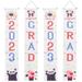 2 Pairs Graduation Season Couplet Flags Grad Theme Banner Grad Party Couplet Out Door Decor Grad 2023 Porch Signs