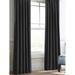 Modern Dutch Velvet Solid Color Blackout Curtains For Living Room And Dedroom Blackout Curtains 2 pcs Black W52 x L63 Inch