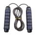 Jump Rope â€“ Speed Jump Rope with Ball Bearings â€“ Memory Foam Soft Handles â€“ Speed Jump Rope Adjustable Wire Cable â€“ Bearing Speed Rope for Men and Women â€“ Jumping Rope for Workout - Blue