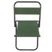 Cloth Metal Folding Chairs Outdoor Portable Small Square Stool with Backrest Camping Fishing Heavy