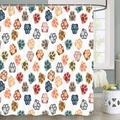 Dog Shower Curtain Colorful Paw Print Shower Curtain Cute Dog Cat Pet Paw Animal Lover Claw Footprint Modern Shower Curtain Set Bathtub Curtain Decor with 12 Hooks 72x72 inches