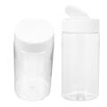 Feeding Bottle 2 Pcs Fish Food Containers Portable Bottles Storage White Plastic