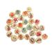 100 Pcs Clothing Accessories Wooden Buttons Decor Colorful Scrapbooking Child 100pcs