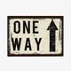 Light Box Room Sign - A4 - One Way by Echo Three