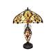 Cream/Red Bullets Double Tiffany Lamp by Geko Products