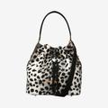 Lou Lou Drawstring Bucket / Shoulder Bag - Leopard by Claudia canova