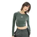 adidas Training Hyperglam tank top in green and white-Navy
