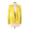 BCBGMAXAZRIA Blazer Jacket: Yellow Jackets & Outerwear - Women's Size 2X-Small