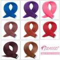 Extensions de Cheveux Humains Lisses Couleur Rose Violet 2g/Pièce