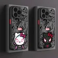 Coque de téléphone Marvel Spidermans Hello Kitty coque pour iPhone 15 Pro SE 13 XS X 14 Pro