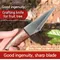 Couteau de greffage à manche en bois avec coque en cuir outil à main de jardin adapté au greffage