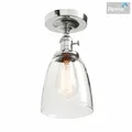 Permo – plafonnier en verre transparent abat-jour ovale plafonnier en verre pour la buanderie le