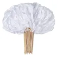 Baguette de ruban de dentelle blanche avec cloche banderole de bâtons dégradés décoration de