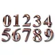 Autocollant de numéro de numéro 3D chiffres 0-9 plaque de 7cm plaque de numéro de porte d'hôtel