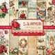 Panalisa-Pack de papier à motifs vintage pour scrapbooking artisanat fait à la main sous-carte de