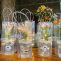 Sac à fleurs en PVC transparent sac à fleurs de décrochage sac fourre-tout tasse simple