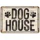 Plaque en métal Dog House fait une grande niche pour chien et un cadeau aux propriétaires de chiens