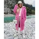 Veste longue ours en peluche pour femme pardessus d'hiver fausse laine d'agneau fourrure chaud