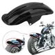 Garde-boue arrière noir universel pour moto pour Bobber Chopper Cafe Racer garde-boue ABS