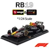 Bburago-Modèle de voiture en alliage Red Bull F1 pour garçon RB19 Verstappen #1 Perez #11 jouet de