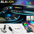 BLALION-Éclairage intérieur de voiture bande LED décoration câblage EL néon automatique lumière
