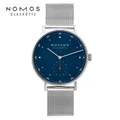 NOMOS-Montre à Quartz pour Homme et Femme Classique Simple Ronde Grand Cadran Étanche