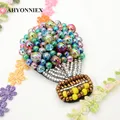 AHYONNIEX – patchs colorés pour ballons perles strass couture sur perles appliqués pour