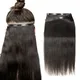 Yaki-Extensions de Cheveux Humains Lisses et Longs en PU Tissage à Bande observateur Sans