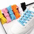 1 paire 8mm lacets de chaussures ronds audacieux lacets de lin de coton pour baskets lacet de corde