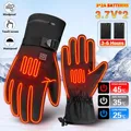Gants de moto imperméables avec écran tactile gants chauffants course de moto équitation ski