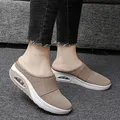 Chaussures de marche à enfiler à coussin d'air pour femmes mules à plateforme pour femmes