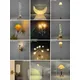 Mini lampes suspendues maison de courses support de lampe en cristal lampe murale accessoires de