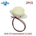 2PCS Buzzer SFM-27 Active Buzzer à haut décibel 3-24V 12V 95DB Électronique Bip Alarme