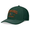 Men's Top of the World Green Miami Hurricanes Carson Trucker Adjustable Hat