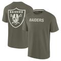 Unisex Fanatics Signature Olive Las Vegas Raiders Elements Super Soft Short Sleeve T-Shirt