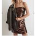 Madewell Dresses | Madewell Sequin Slip Mini Dress - Perfect Condition | Color: Brown | Size: 2