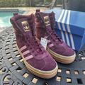 Adidas Shoes | Adidas Gazelle High Boots Maroon Gum Women's Athletic Shoes Id6882 | Color: Red | Size: Various