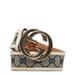 Gucci Accessories | Gucci Interlocking G Gg Canvas Belt 80/32 114876 Beige White Leather Women's | Color: Cream | Size: Os