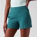 Athleta Shorts | Athleta Brooklyn Shorts Borealis Green Womens Size 6 Teal | Color: Blue/Green | Size: 6