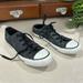 Converse Shoes | Black Glitter Converse All Star Low Top Chuck Taylor Sneakers Tennis Shoes | Color: Black/White | Size: 6