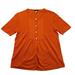 J. Crew Tops | J Crew Shirt Womens Small S Orange Silk Linen Button Up Short Sleeve Lightweight | Color: Orange | Size: S