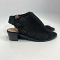 American Eagle Outfitters Shoes | American Eagle Outfitters Laser Cut Peep Toe Shoes Size 8 | Color: Black | Size: 8