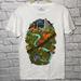 Disney Tops | Disney Lion King Cast Character Jungle Forest Nature Colorful Print Tee Shirt | Color: Green/Orange | Size: S