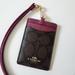 Coach Accessories | Coach Signature Lanyard W/Purple Metallic | Color: Brown/Purple | Size: Os