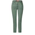 Cecil Casual Fit Hose Damen raw salvia green, Gr. 36-26, Baumwolle, Weiblich