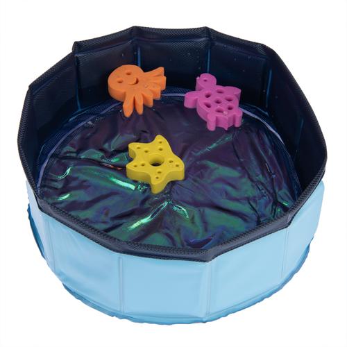 TIAKI Schwimmendes Katzenspielzeug Ice-Cream Set - passendes Zubehör: Kitty Pool mit schwimmfähigem Spielzeug
